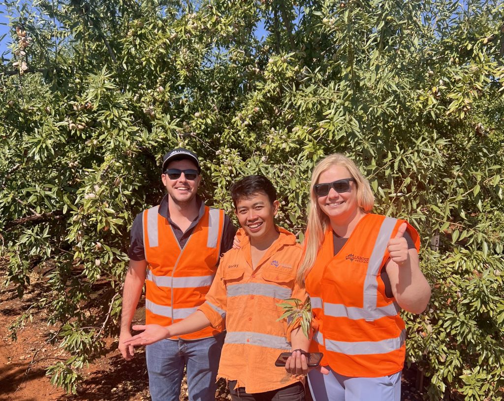 Building a skilled, resilient almond harvest team through challenging conditions.